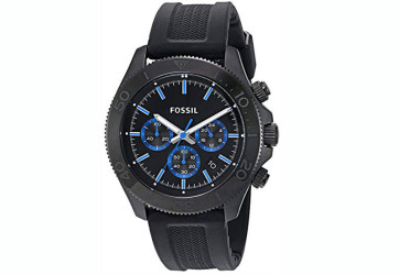 Correa de reloj Fossil CH2875 Silicona Negro 21mm